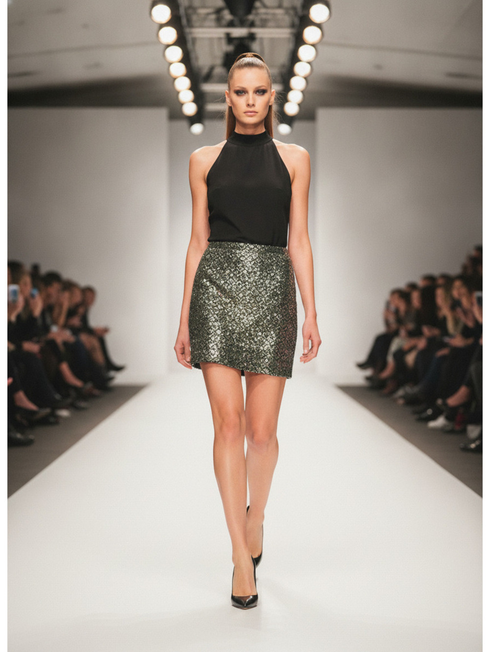 Banana Republic Women's Sequin Mini Skirt Size 14